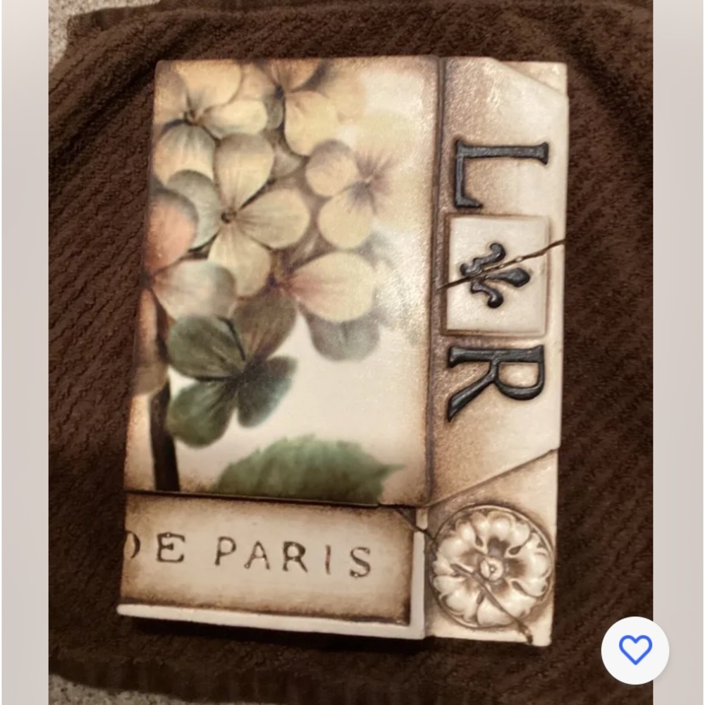 Sid Dickens Memory Block L&R Flower T85 Retired Wall Tile.